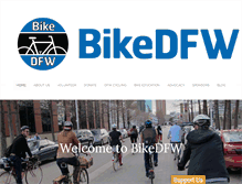 Tablet Screenshot of bikedfw.org